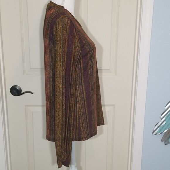 Passport, MutliColored L/S Blouse, NWT, Size M - Picture 5 of 8